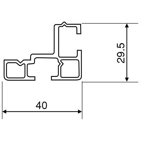 Fタイプ 柵縦材ハーフ