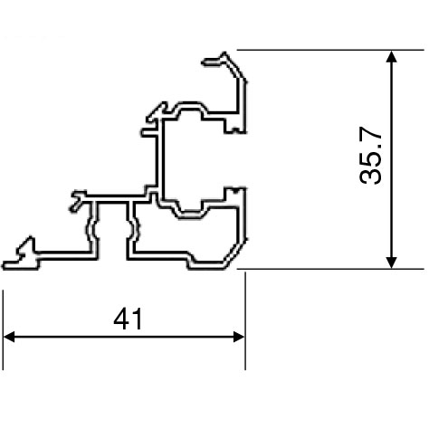 Dタイプ 柵縦材ハーフ