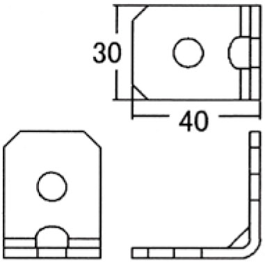 先端アングルブラケット